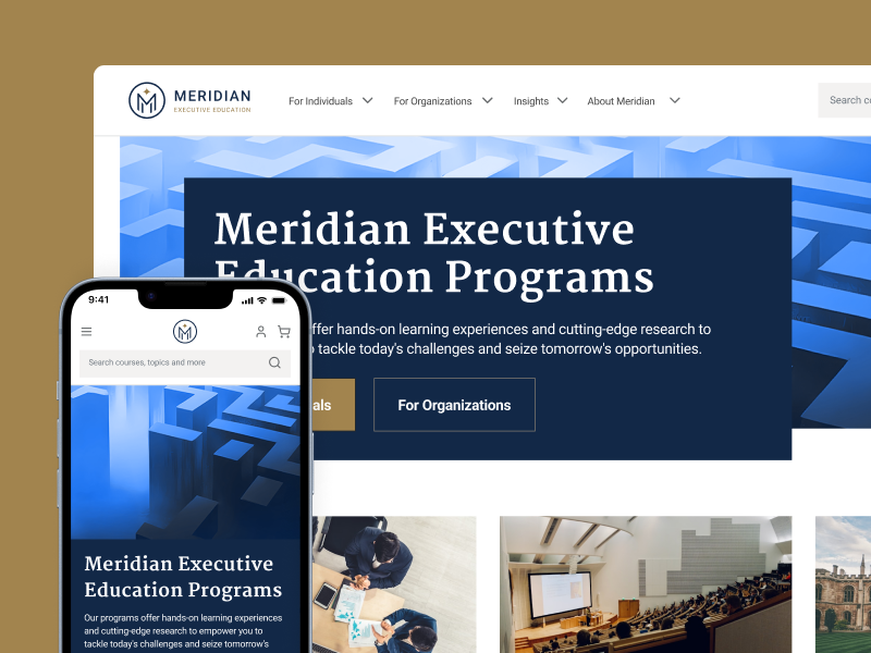 Meridian Executive Education case study thumbnail